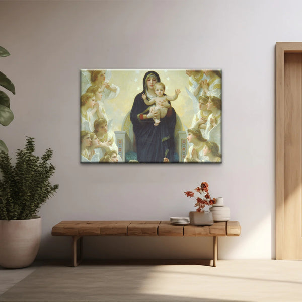 Religious Christian Our Lady of the Angels Jesus Canvas Prints