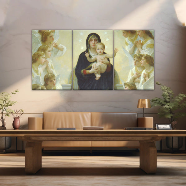 Religious Christian Our Lady of the Angels Jesus Canvas Prints