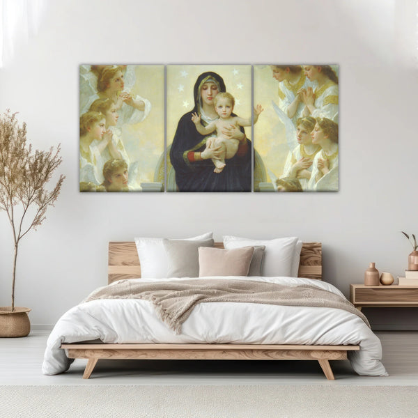 Religious Christian Our Lady of the Angels Jesus Canvas Prints