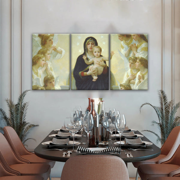 Religious Christian Our Lady of the Angels Jesus Canvas Prints