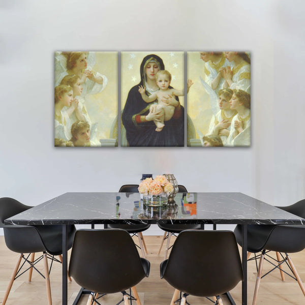 Religious Christian Our Lady of the Angels Jesus Canvas Prints