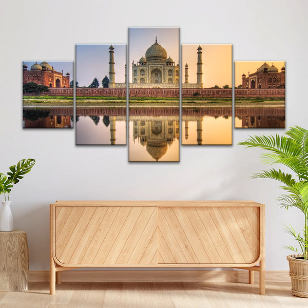 Taj Mahal In India At Dusk Hinduism Wall Art